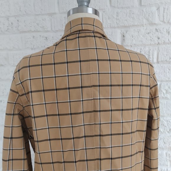 PLAID TRENCHCOAT - Picture 7 of 10